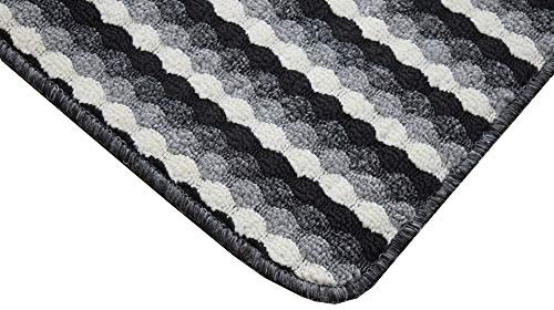 SrS Rugs® Non Slip Kitchen Door Mats & Hallway Runners Washable Rug UK (Grey, 80cm x 100cm)