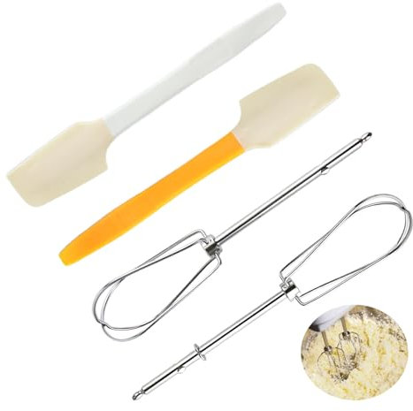 VINEST Lot De 2 Fouets Pour Batteur À Main De Rechange, Mélangeur À Main En Acier Inoxydable Pour Battre, Kit De Mélangeur De Rechange Pour Mélangeur À Main