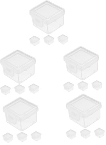 Cabilock 20 Stück Käse Aufbewahrungsbox Abgedeckte Käsehüllen Mittagessen Fleischbehälter Für Kühlschrank Butterdosen Küchenbedarf Butterboxen Frischhaltung Butterboxen