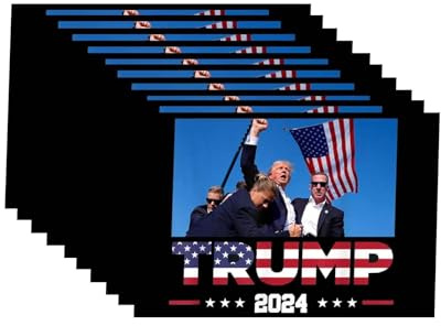 Trump Assassination You Missed Stronger Trump Survived Shot Trump 2024 Ear Bullet-Proof PA Pennsylvania Rally Shot Shooting Survivor Fight Starke Aufkleber Laptop Stoßstange Aufkleber Auto Aufkleber