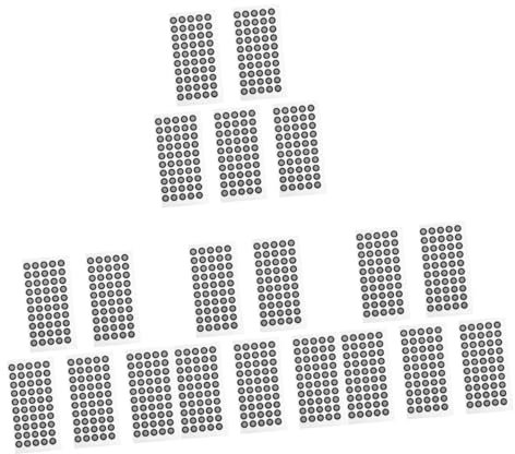 Hohopeti 20blätter Reflektierende Marker Punkte Für Scanner Hochleistungsfähige Markierungspunkte Aus Strapazierfähiger Folie Einfache Handhabung Für Präzise Vermessungen Und Tracking