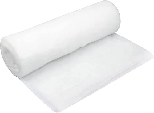Yukiyi Couverture de neige artificielle de Noël en rouleau pour décorations enneigées, tapis de neige artificielle, tapis de neige blanc pour décoration de Noël