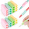 Qianyu 20 Pcs Ergonomic Silicone Pencil Grips with 3 Concaves Silicone Pencil Holders Handwriting Aid Correction Tool Colorful Pencil Gripping Tools for Adults Kids Handwriting Posture Correction