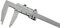 WIPPWER 0–1000 mm robuster Messschieber mit Spitzenbacken ohne Oberbacken, hergestellt aus Lineal