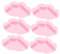 VICASKY 50 Pezzi soffio d'amore trucco soffio trucco piumino da cipria applicatore di polvere per il viso pastiglie di polvere per il trucco soffio di cipria sciolto floccaggio rosa