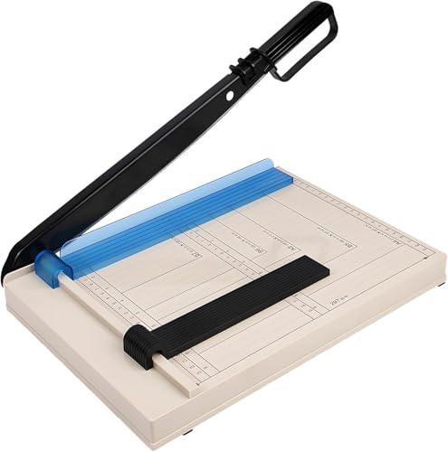 OKSTENCK Guillotine Lot de 12 cutters de papier guillotine de 30,5 cm avec pince magnétique, guide de taille