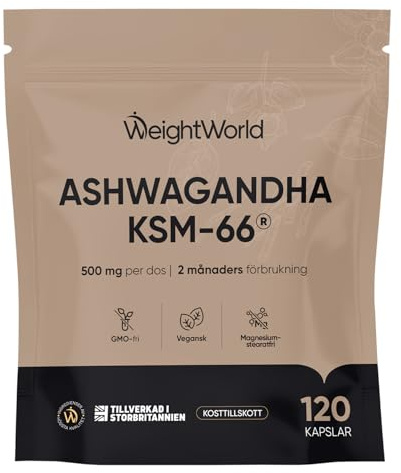 Ashwagandha KSM 66 avec Poivre Noir & Vitamine B6, Extrait d'Ashwagandha Poudre Ratio 12:1 (Ginseng Indien Withania Somnifera) - 120 Gélules Vegan pour 2 Mois de Stock - sans Stéarate de Magnésium