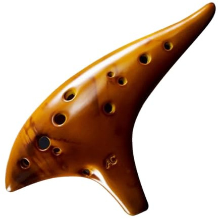 Alto C Ceramic Ocarina 12 Hole Ocarina Ceramic Alto C ToneOcarina Instrument Vessel Flute Wind Musical for Begin for Beginners Adults