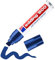 edding 800 permanent marker - blue - 1 pen - chisel tip 4-12 mm - for bold markings - waterproof, quick-drying, smear-proof pens - for cardboard, plastic, wood, metal, glass and fabric