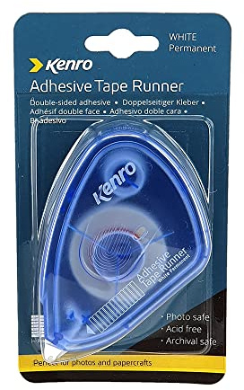 Kenro Double-Sided Adhesive Tape Runner - Double Sided Tape Runner for Sticking Photographs into Album. Perfect for Your Photo Album, Scrapbook & Craft - PC103.