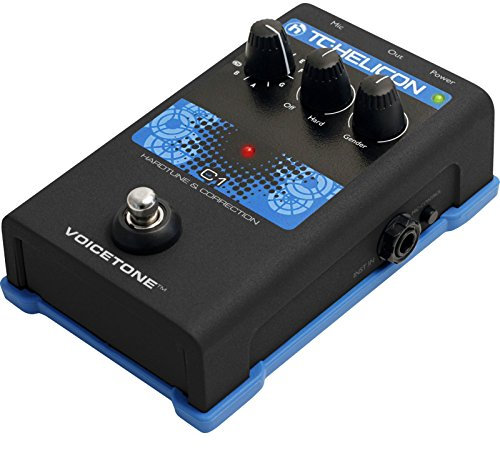 TC Helicon VoiceTone C1 Hardtune und Korrektur Pedal - Blau - HardTune Effekt - Vocal Effect Pedal