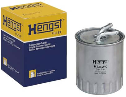 HENGST - Kraftstofffilter H136WK - Hochwertiger Kraftstoff-Leitungsfilter für KFZ - Entfernt Staub und Schmutz aus Otto- oder Dieselmotoren - Schützt das Einspritzsystem