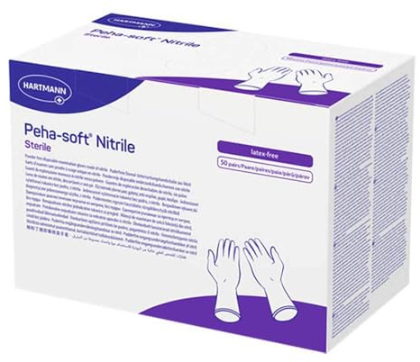 Peha-soft nitrile Unt.Handsch.steril puderfrei L 50X2 St