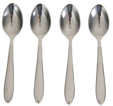 Espressolöffel Edelstahl 4 Stück 10 x 2 x 1 cm