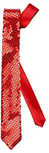 W WIDMANN MILANO Party Fashion - Krawatte, mit Pailletten, für Erwachsene, Accessoire, Kostüm, Karneval, Mottoparty