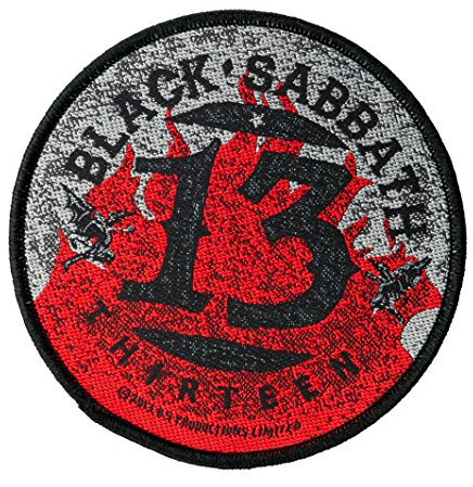 Black Sabbath - Black Sabbath 13 - Schwarz - Baumwolle - Rund - Patch - Aufbügeln - Heavy Metal Band Logo - Musik - Aufnäher