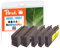Peach H950/951 Spar Pack Plus Druckerpatronen (2xBK, C, M, Y) ersetzt HP No. 950*2, No. 951, CN049A*2, CN050A, CN051A, CN052A für z.B. HP OfficeJet Pro 8600 Plus e-All-in-One, HP OfficeJet Pro 276 dw