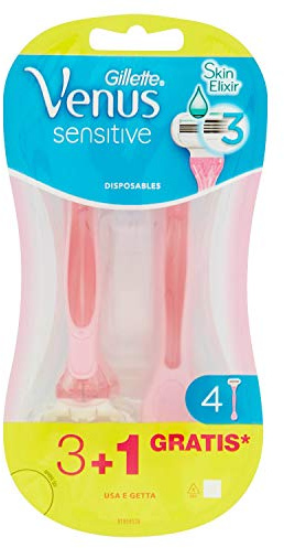 Venus Smooth Sensitive Rasierer für den Einsatz und Werfen, 3 + 1 Stück