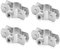 PRIOstahl® Rohrschellen aus Edelstahl V2A f. Stockschrauben - Rohrhalter Rohrbefestigung Rohr (3/8 Zoll, 16-24mm, 4 Stück)