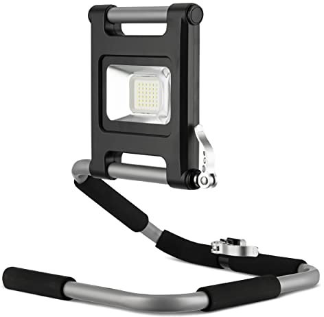 REV Akku-Strahler Flexibel, LED Arbeitsleuchte, 18W, 1400lm, IP54, silber-schwarz