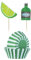 Mason Cash 48 Gin and Tonic Cupcake Case and Toppers
