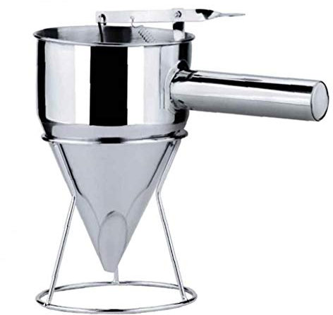 Entonnoir À Piston En Acier Inoxydable Avec Support Sauce À La Crème De Dosage Entonnoir Gâteau Desserts Faire Entonnoir Crêpes Distributeur Gâteau Dessert Batter De Cuisson Ustensiles De Cuisine