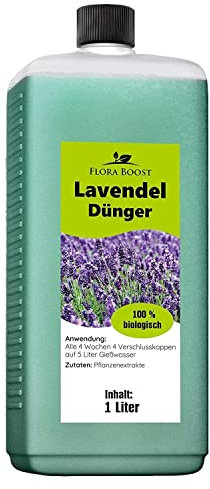 Flora Boost Lavendel Dünger Flora Boost 1000ml I Für bis zu 200L Gießwasser I Blüten Dünger für Lavendel Pflanzen I Flüssiger Blatt- & Wurzeldünger I 100% natürlicher Pflanzendünger