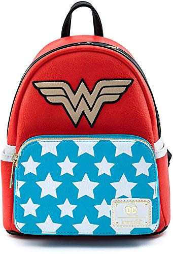 Loungefly N Mini Sac A Dos DC Comics - Vintage Wonder Woman - 0671803316805 Unisex - Adulto, Multicolor, One Size
