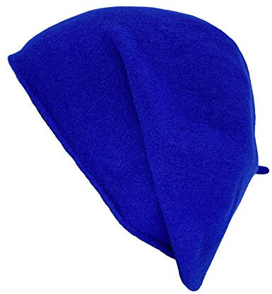 Kopka Damen Wollstegbaske, Baskenmütze, Strickmütze aus 100% Wolle (Merino), Wintermütze (blau/Indigo)