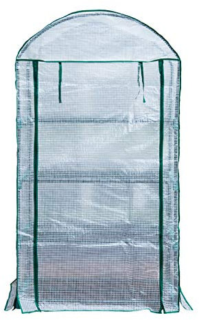 Serre de Jardin, 4 Étages Serres Potager avec Fermeture à glissièr bâche en PVC Housse De Serre pour Jardin, Patio, Maison, arrière-Cour,89x49x158cm