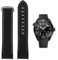 FOUUA Uhrenarmband 22mm 20mm für Omega kompatibel mit Omega-Armband Uhrenarmband Silikon und Canvas Faltschließe Passend für Omega [SpeedMaster] [Seamaster] [De Ville]