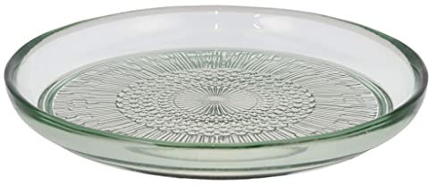 BITZ Kusintha Glasteller, Teller aus Glas, 18 cm, Grün
