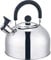 DWD ® Whistling Stainless Steel 2.5 Litre Travelling Kettle I Folding Handle I Flip & Pour Spout Cap I Camping Fishing Caravan Holiday Home I Retro Classic Lightweight (Mirror Polished)