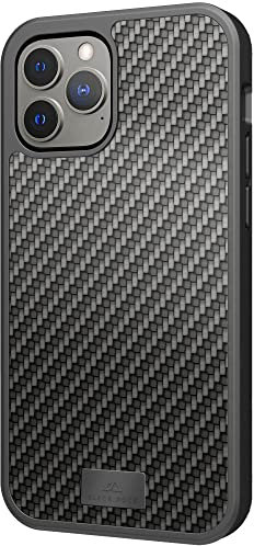 Black Rock - Protective Case Real Carbon Suitable for Apple iPhone 13 Pro Max I Carbon Mobile Phone Case, Fibre Cover (Carbon Black)
