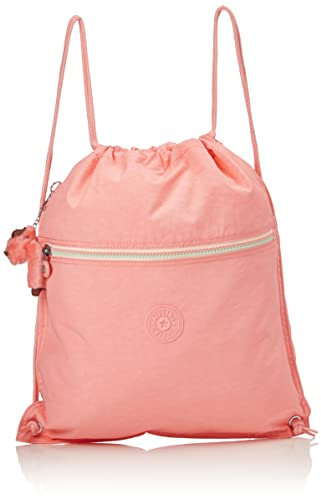 Kipling SUPERTABOO, Sac à Dos avec Cordon de Serrage Multifonctionnel, Hydrophobe, 45 cm, 15 L, 0.24 kg, Rose Bonbon