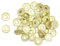 Craftelier - Set mit 40 Wide Metallösen Ideal für Scrapbooking und Bastelarbeiten | Gültig für verschiedene Materialien | Ca. Größe Innendurchmesser 5 mm und Außendurchmesser 13 mm - Farbe Gold