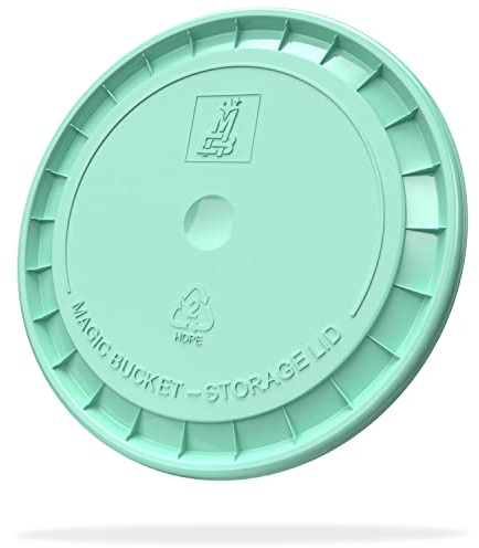 MAGIC BUCKET | Profi Eimer Deckel für Auto Wascheimer Mint | kompatibel mit 5GAL (20L) & 3,5 GAL (12L) Buckets von GritGuard, Cleaneed, Cleantech, MaxShine, ADBL, Liquid Elements & Chemical Guys