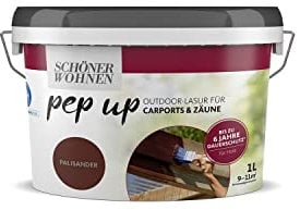 Pep up Outdoor-Lasur f. Carports & Zäune (Palisander)