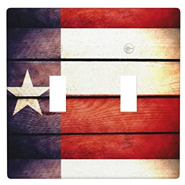 Amerikanische Flagge Muster Duplex Kippschalter Dekorative Wandpaneel Standardgröße Wohnkultur Wandpaneel 11,4 cm X 11,4 cm