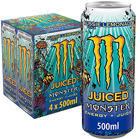 Monster Energy Aussie Style Lemonade, 4 x 500 ml
