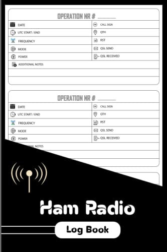Ham radio log book: For Satellite Operators Ham Radio log book Contact Keeper unique Entries to track all communications