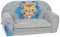 Delsit Kindersofa zum Ausklappen - Kinder Sofa mit Schaumstofffüllung - Sofa Kinder mit Abnehmbarem Bezug - Kindermöbel Kindersofa Mädchen - Kindercouch - 9 Monate bis 4 Jahre - DT2-22129