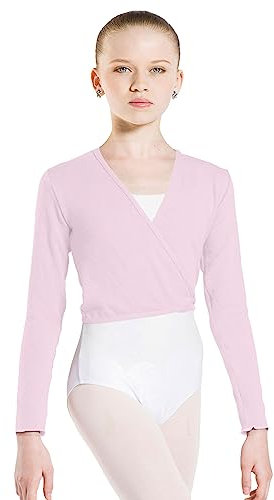 Wear Moi Menuet Cache-cœur en acrylique tricoté pour fille, rose, âge 8/10