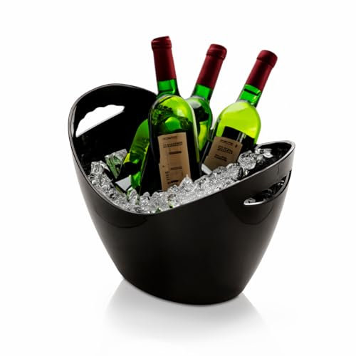 Genérico LoveMyBar - Cubitera Capacidad 7 litros Negra 4 Botellas