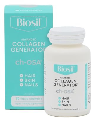 Biosil Collagen Generator - 30 cápsulas blandas | Con el complejo patentado ch-OSA - Genera y protege tu propio colágeno - Libre de OGM - Suministro para 15 días