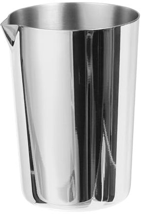 QUARKZMAN Inox Acier Cocktail Mélange Verre, 17Oz/500ml Cocktail Mélange Tasses Cocktail Mixeur Vins Mixage Mélange Tasse Outils pour Bar Accueil, Argent