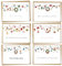 BIROYAL Weihnachtskarten mit Umschlag Set (12 Stück) | Weihnachtsblumengirlande Klappkarten | Coole Weihnachtskarte Weihnachtspostkarten Christmas Postkarte mit Umschlägen für deine Weihnachtsgrüße