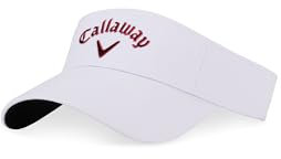 Callaway Unisex Liquid Metal Visor Beanie-Mütze, Weiß/Karidnal, Einheitsgröße EU