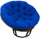 Surwin Hängesessel Kissen, Kissen für Hängesessel Rundes Dicke Stuhlkissen Weich Bequem Gartenstuhlauflage, Kissen Hängesessel für Rattanmöbel und Gartenstuhl (80cm,Blau)