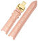 DKWOIS Lederarmband kompatibel mit MK Mk2277 2425 Tischkerben-Uhrenarmband Michael Kors Mike Coles Damen-Uhrenarmband(Pink gold buckle,20x12mm)